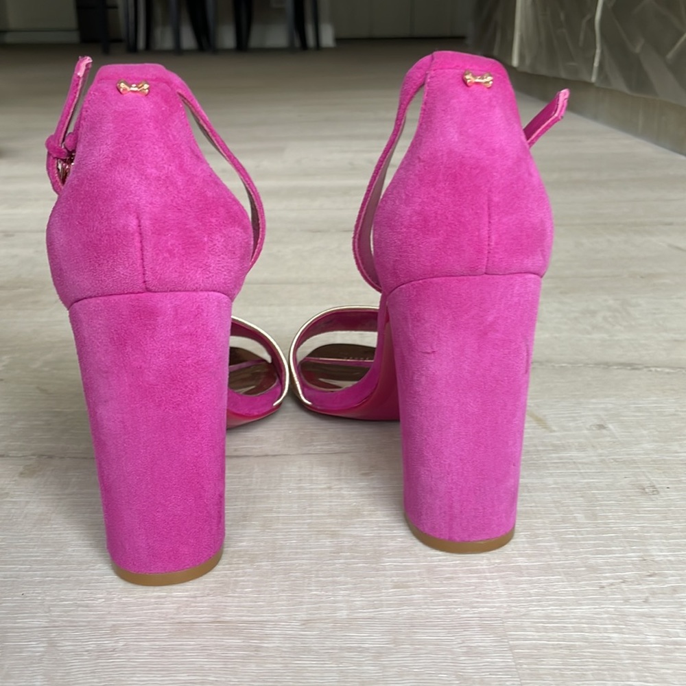 Ted Baker heels in rich purple/pink with rose gold - Picture 3 of 5